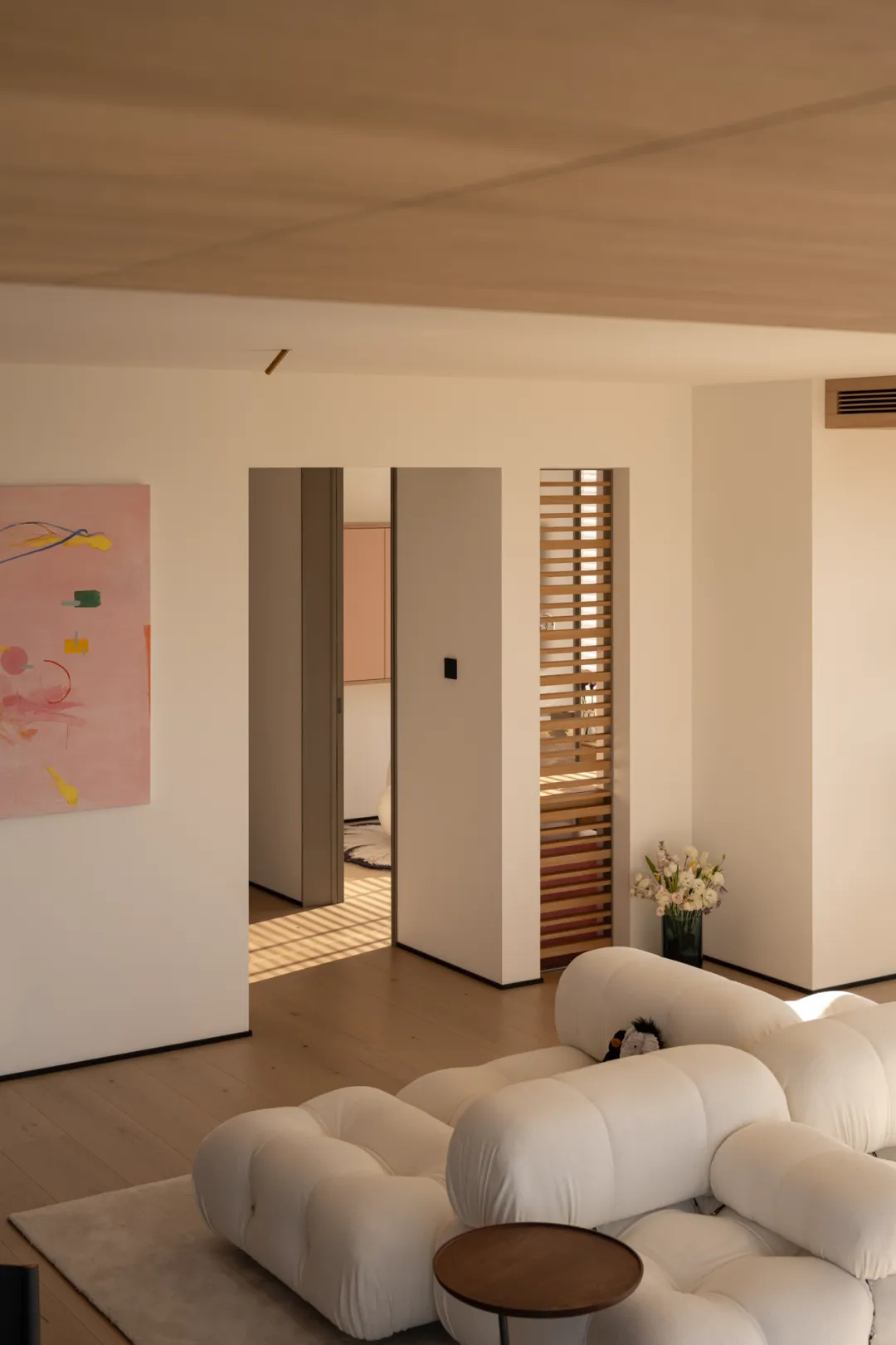 奶油風住宅,大平層設計,現代風格大平層設計,255㎡大平層設計,255㎡,奶油風大平層,大平層設計案例,大平層設計方案,蘇州湖景大平層-光的禮讚,蘇州,陌邸設計/夏末秋初