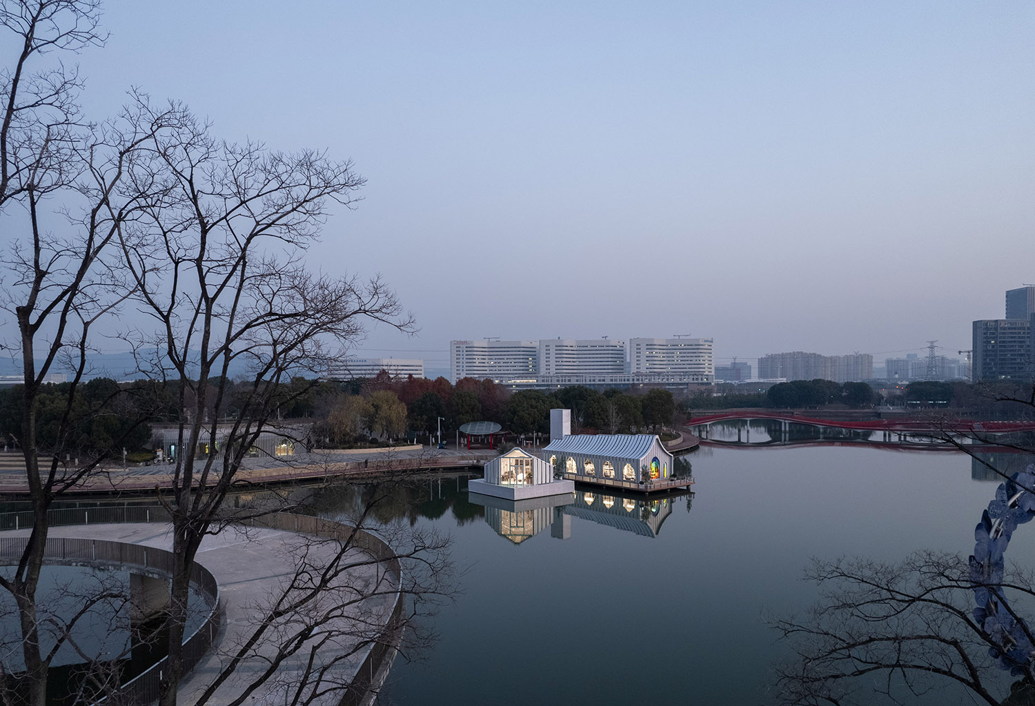 建築設計,公園建築設計,禮堂設計,結婚禮堂,禮堂設計案例,禮堂設計方案,蘇州天鵝湖禮堂—公園生活的儀式感,蘇州,平介設計,楊楠