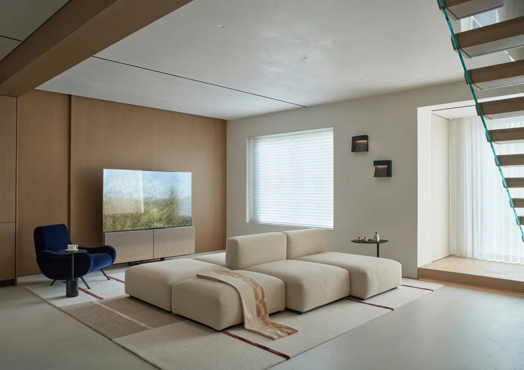 360㎡複式設計,360㎡,複式住宅設計,複式住宅,現代風格複式設計,極簡複式,頂層複式設計,複式設計案例,複式設計方案,溫州極簡頂層複式-克製與溫柔,溫州,柒築空間設計