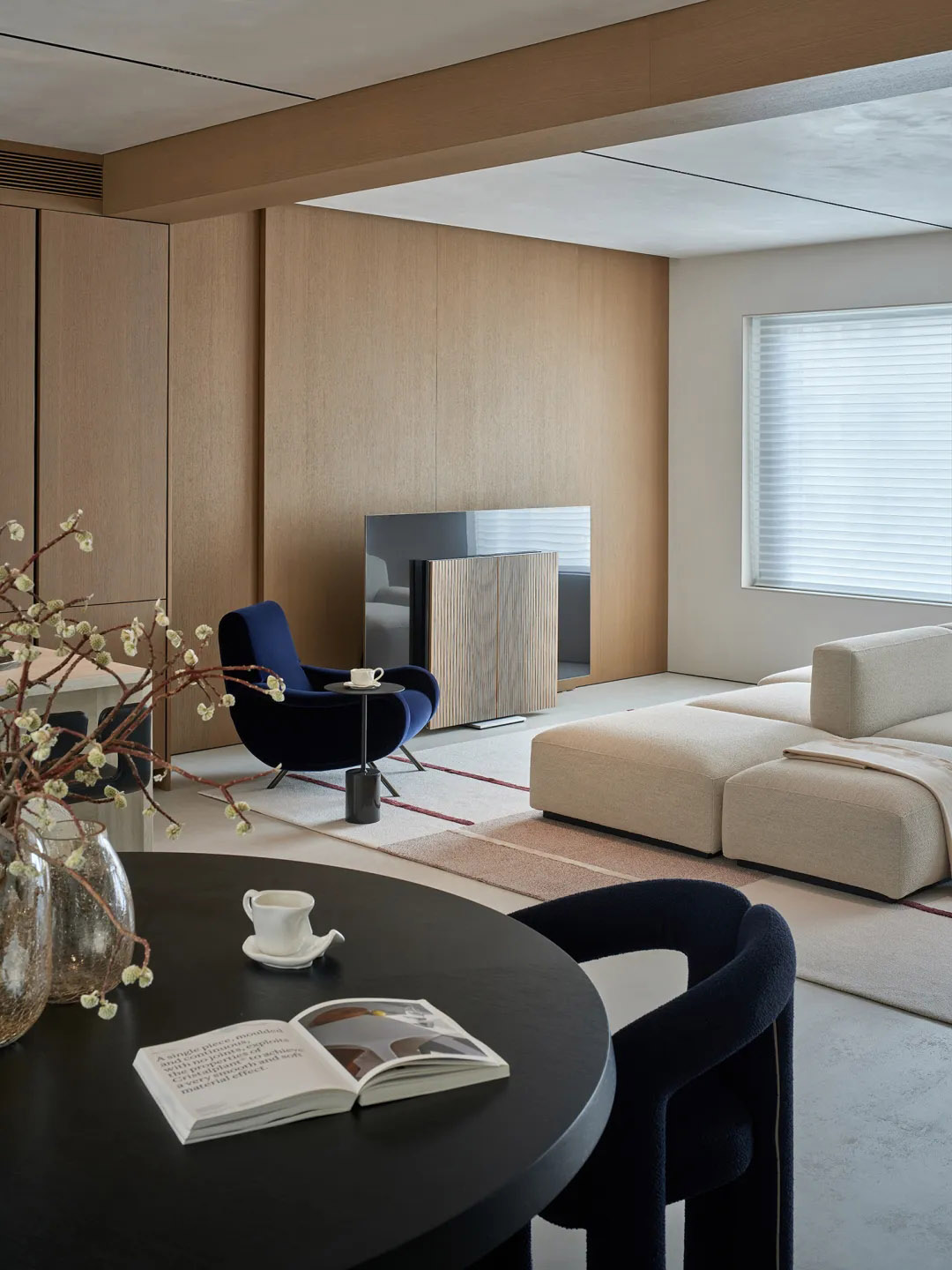 360㎡複式設計,360㎡,複式住宅設計,複式住宅,現代風格複式設計,極簡複式,頂層複式設計,複式設計案例,複式設計方案,溫州極簡頂層複式-克製與溫柔,溫州,柒築空間設計