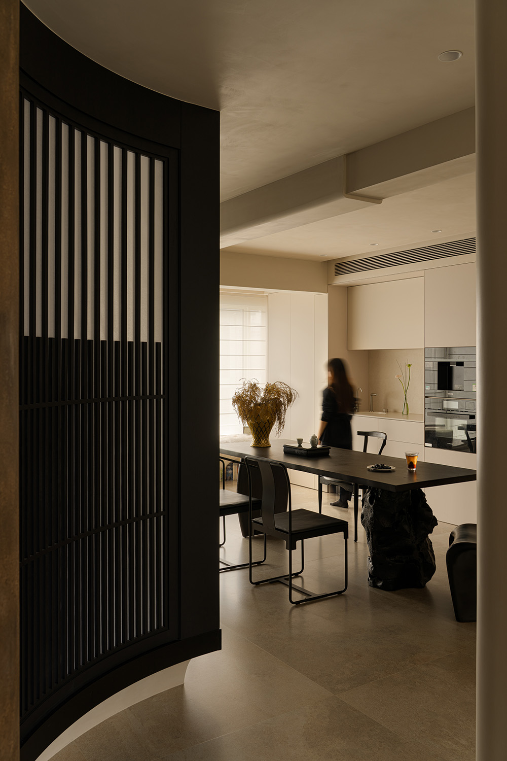 101㎡住宅設計,101㎡,家裝設計,住宅設計案例,住宅設計方案,宋式美學住宅,新中式住宅設計,溫州住宅-曲境入畫雅韻棲居,溫州,Mooli墨立設計