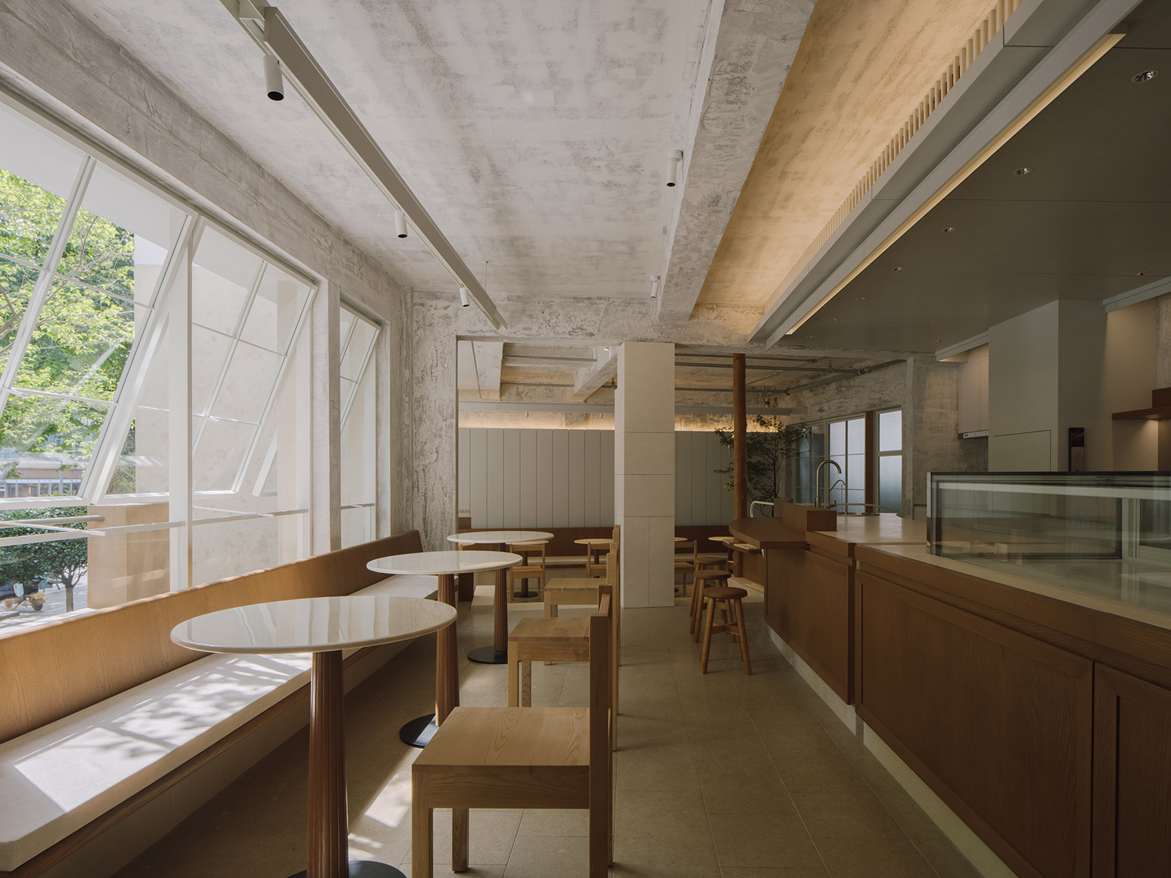 甜品店設計,街邊甜品店設計,甜品店設計案例,甜品店設計方案,商店設計,嫣然甜品杭州大兜路店,杭州,喜叻空間研究