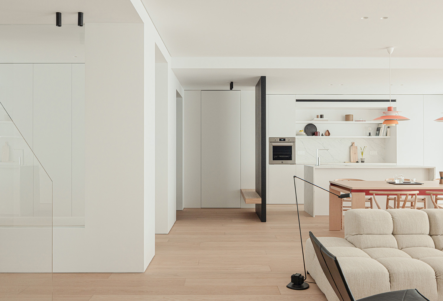 複式設計,極簡複式,頂層複式設計,300㎡複式設計,3000㎡,複式設計案例,複式設計方案,極簡風格住宅,住宅設計,鄭州頂層複式-生活的歸序,鄭州,MOOI TIMELESS木已設計